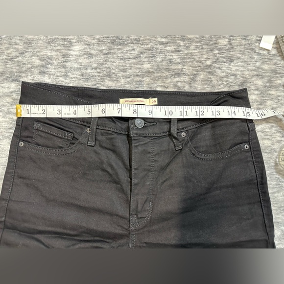 Levi's 311 Shaping Skinny Mid Rise Tummy Slimming Black Denim Jeans 29 - Picture 5 of 9
